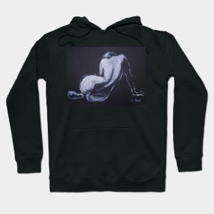 Black And White Curves - Female Nude Hoodie